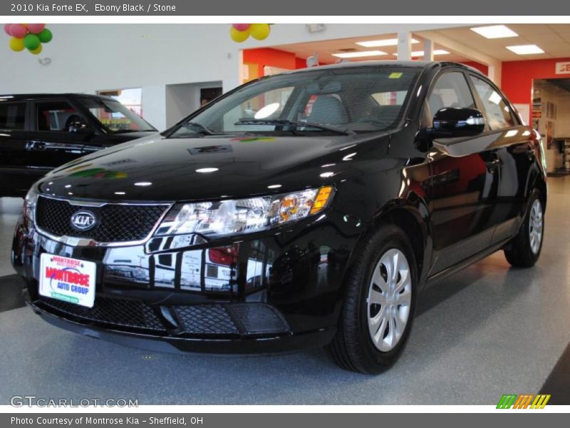 Ebony Black / Stone 2010 Kia Forte EX