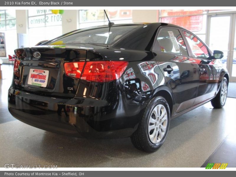 Ebony Black / Stone 2010 Kia Forte EX