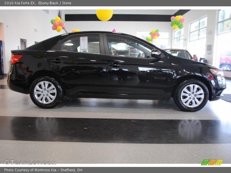 Ebony Black / Stone 2010 Kia Forte EX