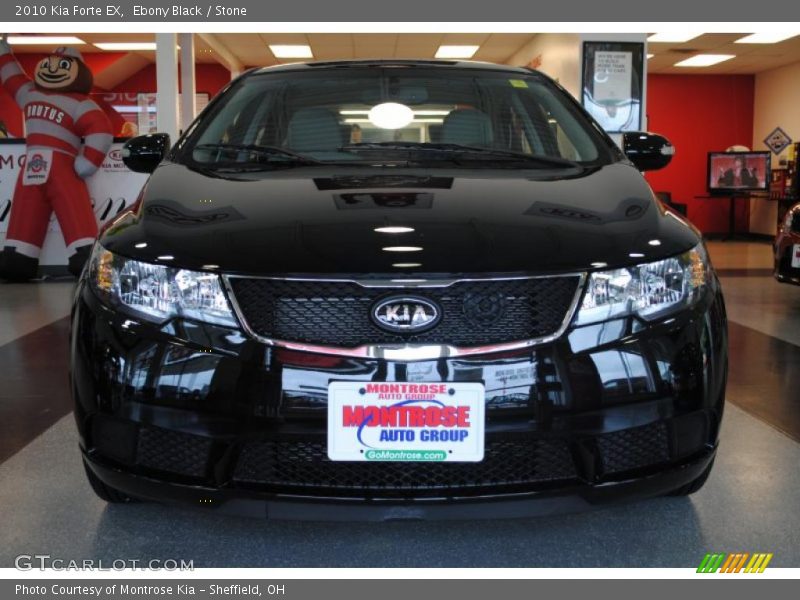 Ebony Black / Stone 2010 Kia Forte EX