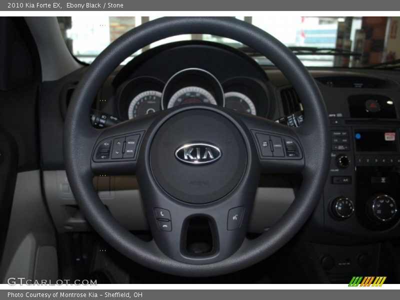 Ebony Black / Stone 2010 Kia Forte EX
