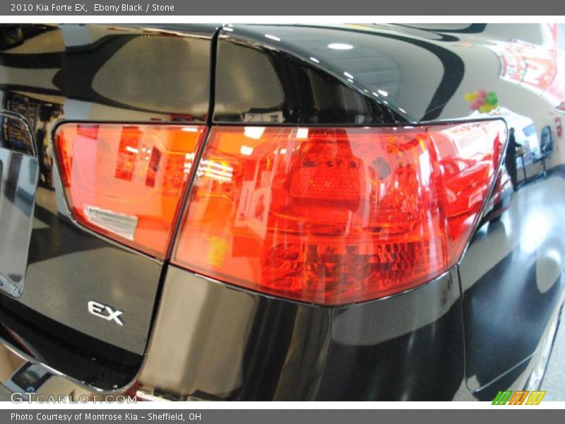 Ebony Black / Stone 2010 Kia Forte EX