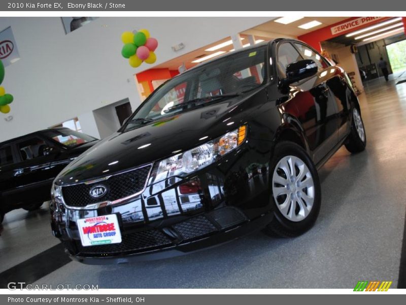 Ebony Black / Stone 2010 Kia Forte EX