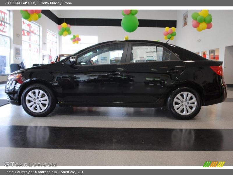 Ebony Black / Stone 2010 Kia Forte EX