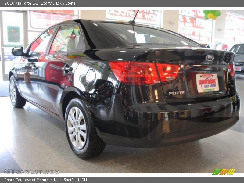 Ebony Black / Stone 2010 Kia Forte EX