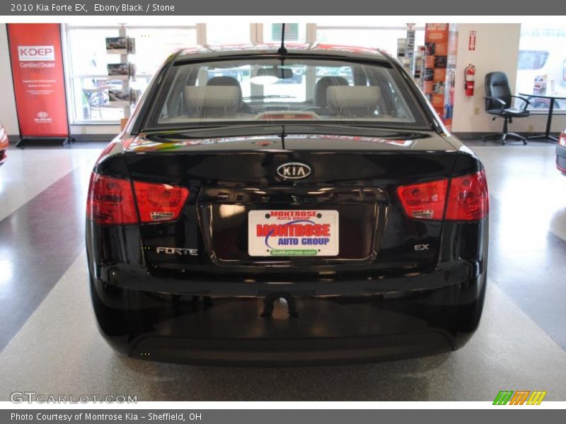 Ebony Black / Stone 2010 Kia Forte EX