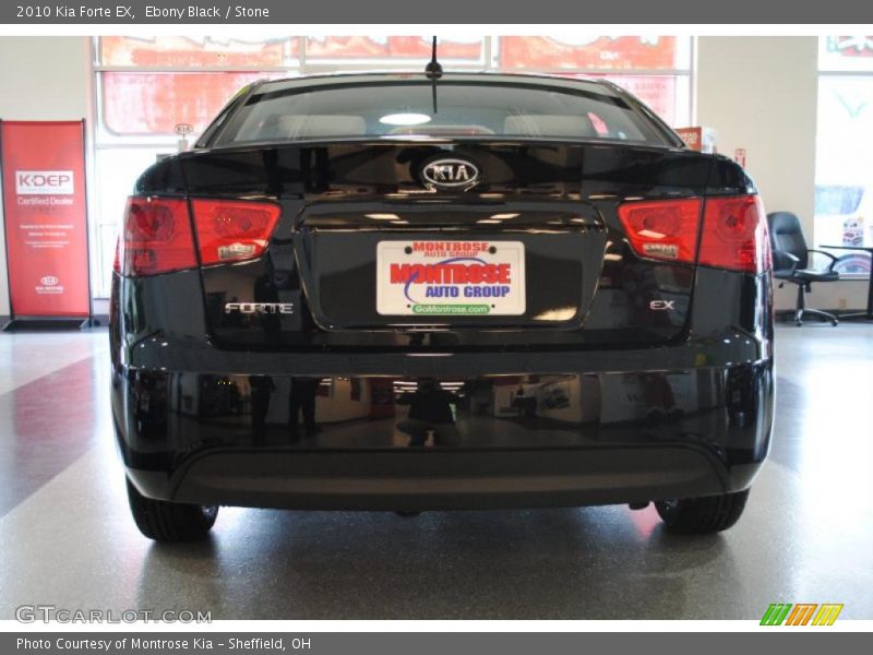 Ebony Black / Stone 2010 Kia Forte EX