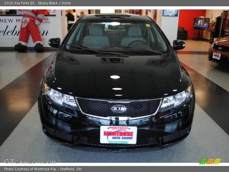 Ebony Black / Stone 2010 Kia Forte EX