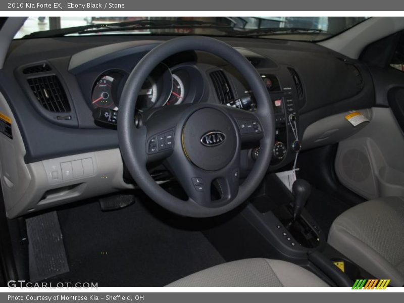 Ebony Black / Stone 2010 Kia Forte EX