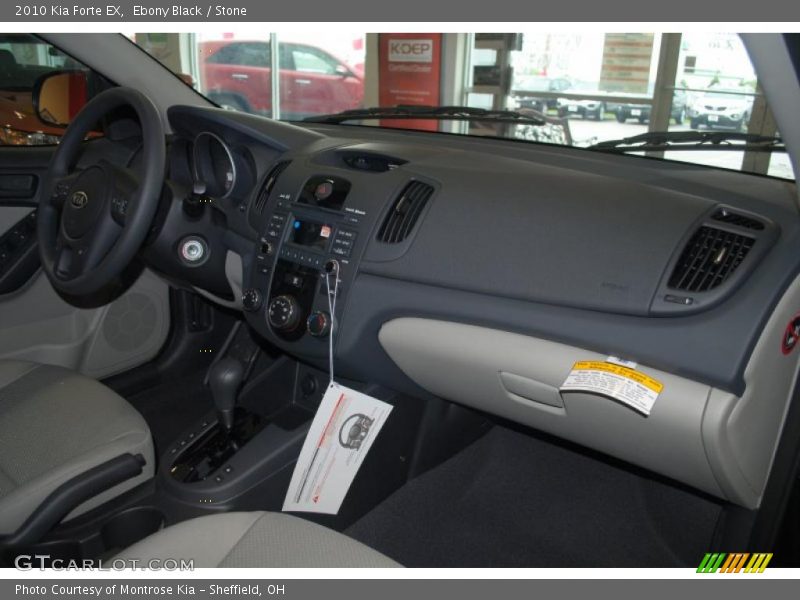 Ebony Black / Stone 2010 Kia Forte EX