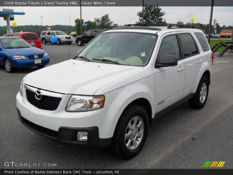 Classic White / Stone 2008 Mazda Tribute s Grand Touring 4WD