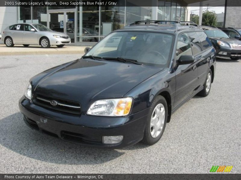 Deep Sapphire Blue Pearl / Gray 2001 Subaru Legacy L Wagon
