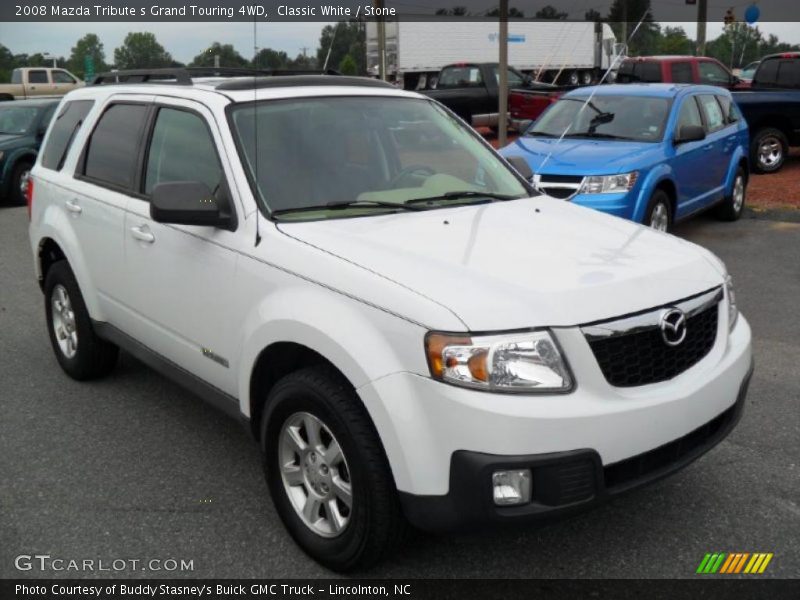 Classic White / Stone 2008 Mazda Tribute s Grand Touring 4WD