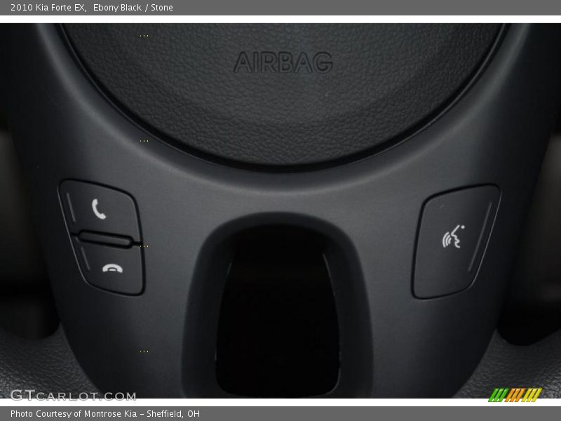 Ebony Black / Stone 2010 Kia Forte EX