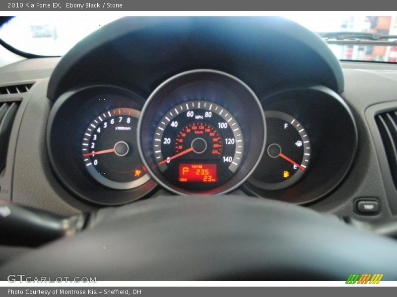 Ebony Black / Stone 2010 Kia Forte EX