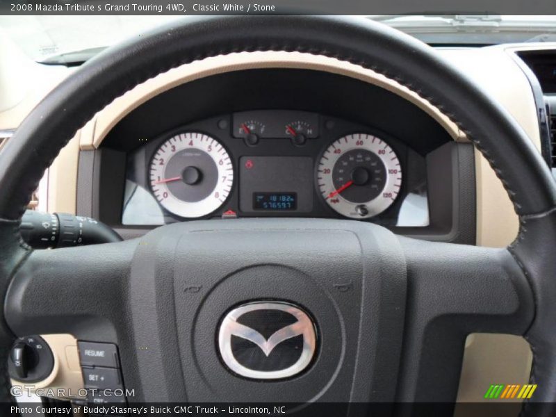 Classic White / Stone 2008 Mazda Tribute s Grand Touring 4WD