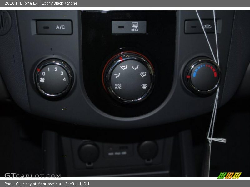 Ebony Black / Stone 2010 Kia Forte EX