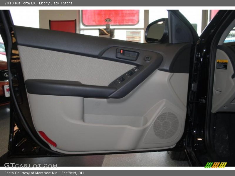 Ebony Black / Stone 2010 Kia Forte EX