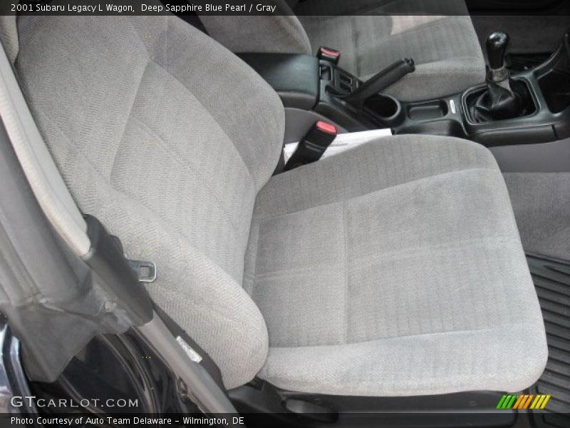 Deep Sapphire Blue Pearl / Gray 2001 Subaru Legacy L Wagon