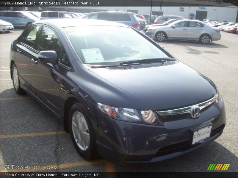 Magnetic Pearl / Blue 2007 Honda Civic Hybrid Sedan
