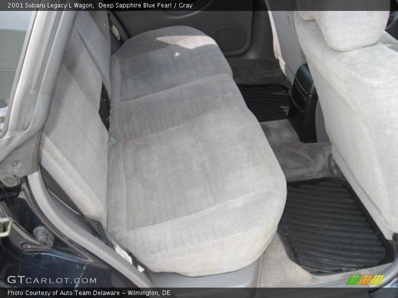 Deep Sapphire Blue Pearl / Gray 2001 Subaru Legacy L Wagon