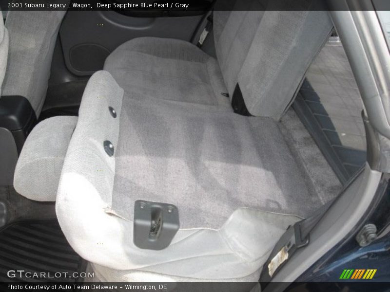 Deep Sapphire Blue Pearl / Gray 2001 Subaru Legacy L Wagon