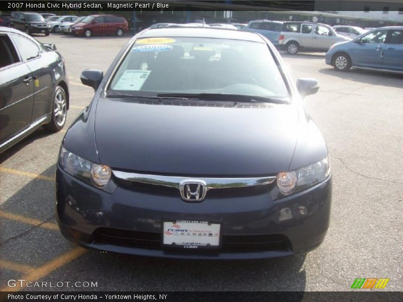 Magnetic Pearl / Blue 2007 Honda Civic Hybrid Sedan