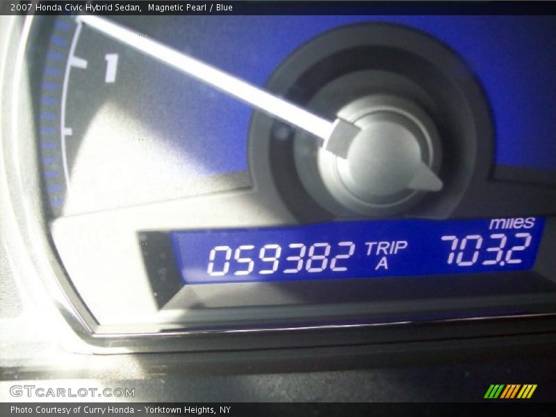 Magnetic Pearl / Blue 2007 Honda Civic Hybrid Sedan