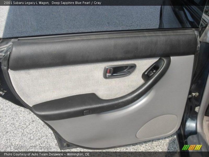Deep Sapphire Blue Pearl / Gray 2001 Subaru Legacy L Wagon