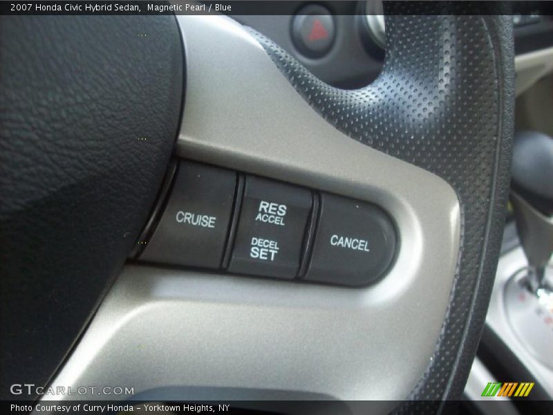 Magnetic Pearl / Blue 2007 Honda Civic Hybrid Sedan