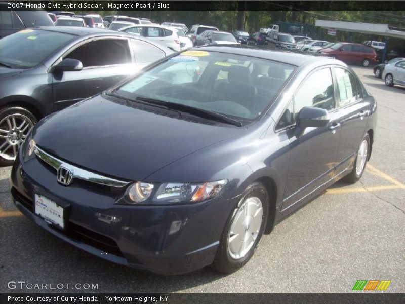 Magnetic Pearl / Blue 2007 Honda Civic Hybrid Sedan