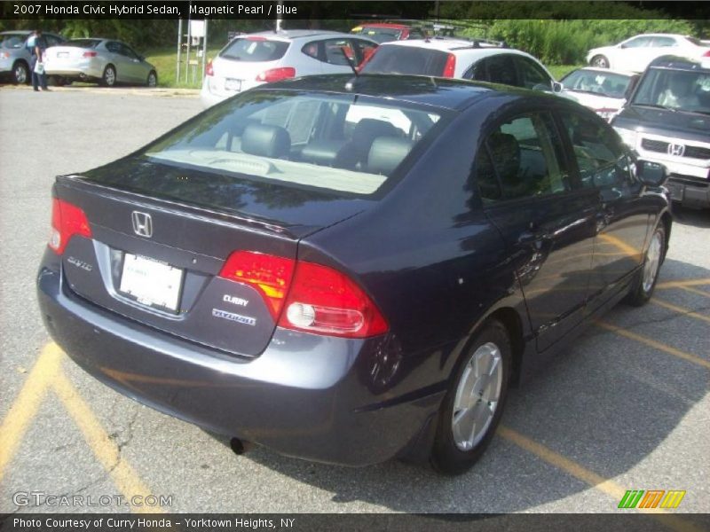 Magnetic Pearl / Blue 2007 Honda Civic Hybrid Sedan