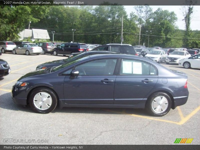 Magnetic Pearl / Blue 2007 Honda Civic Hybrid Sedan