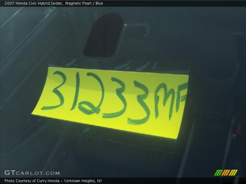 Magnetic Pearl / Blue 2007 Honda Civic Hybrid Sedan