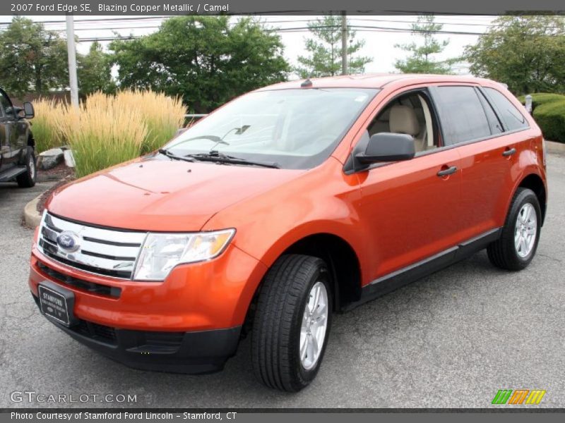 Blazing Copper Metallic / Camel 2007 Ford Edge SE