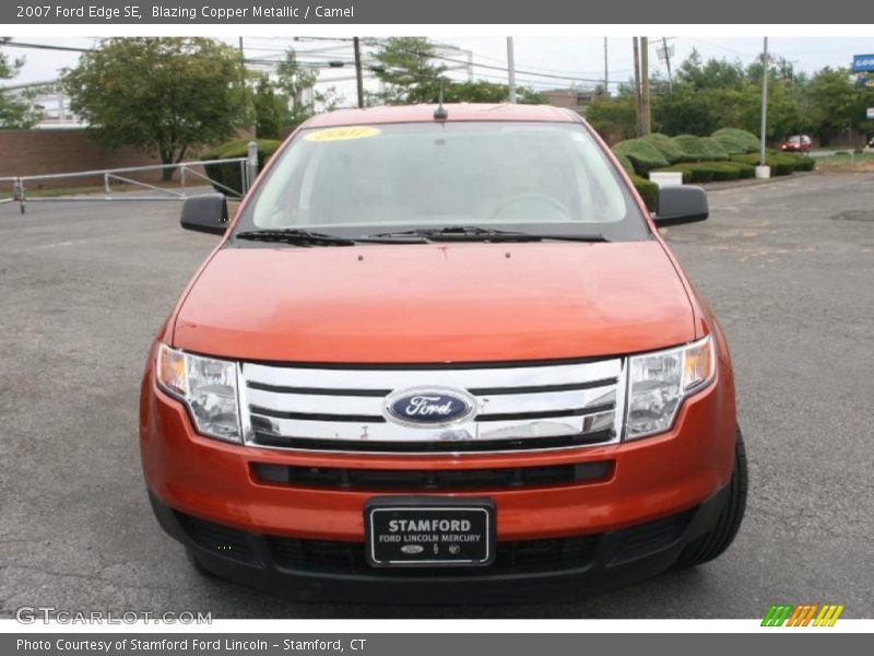 Blazing Copper Metallic / Camel 2007 Ford Edge SE