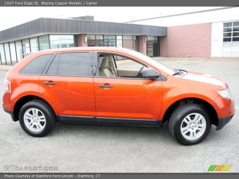 Blazing Copper Metallic / Camel 2007 Ford Edge SE