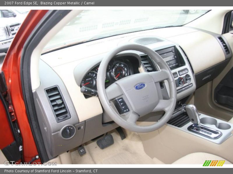 Blazing Copper Metallic / Camel 2007 Ford Edge SE