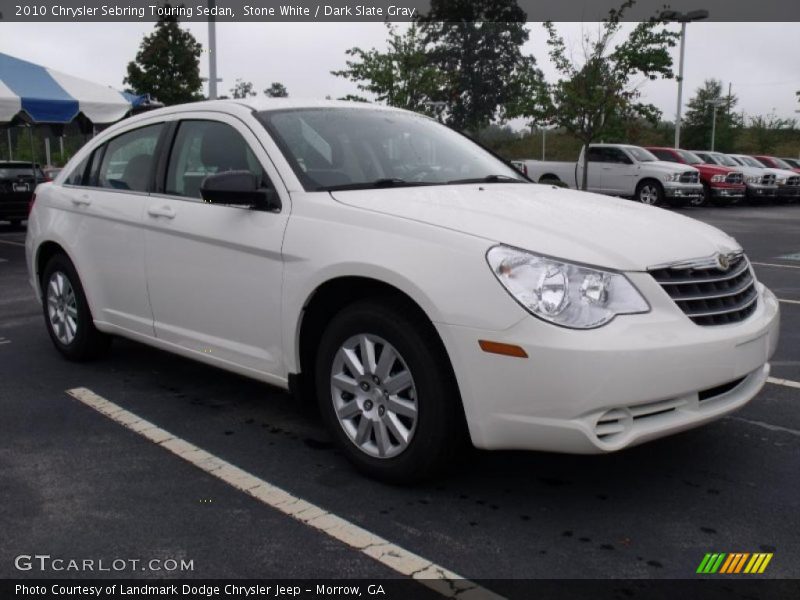 Stone White / Dark Slate Gray 2010 Chrysler Sebring Touring Sedan