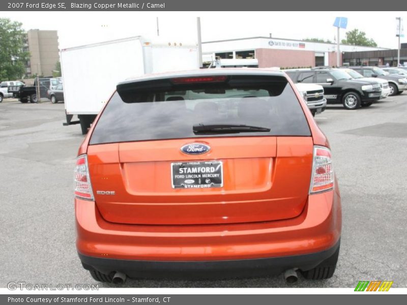 Blazing Copper Metallic / Camel 2007 Ford Edge SE