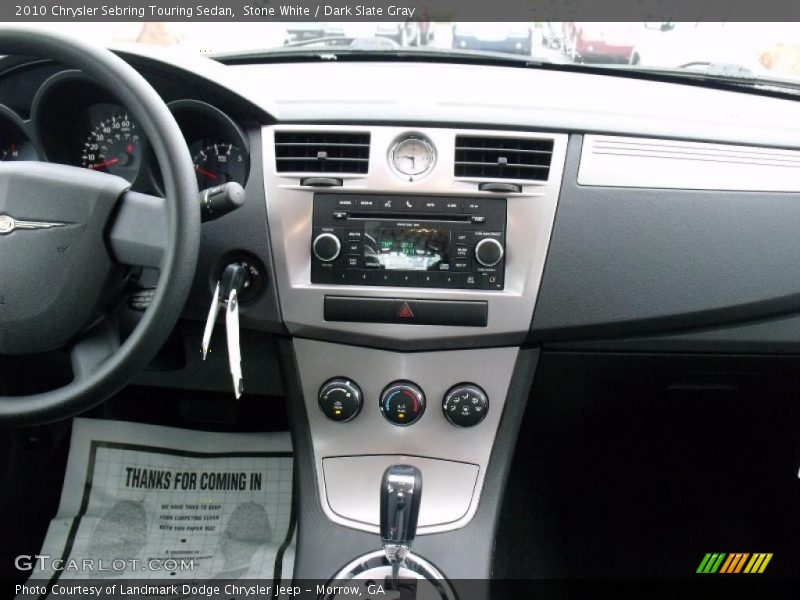Stone White / Dark Slate Gray 2010 Chrysler Sebring Touring Sedan