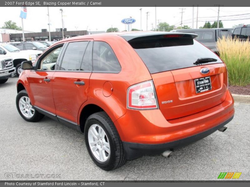 Blazing Copper Metallic / Camel 2007 Ford Edge SE