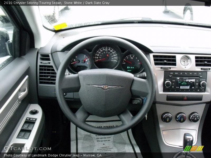 Stone White / Dark Slate Gray 2010 Chrysler Sebring Touring Sedan