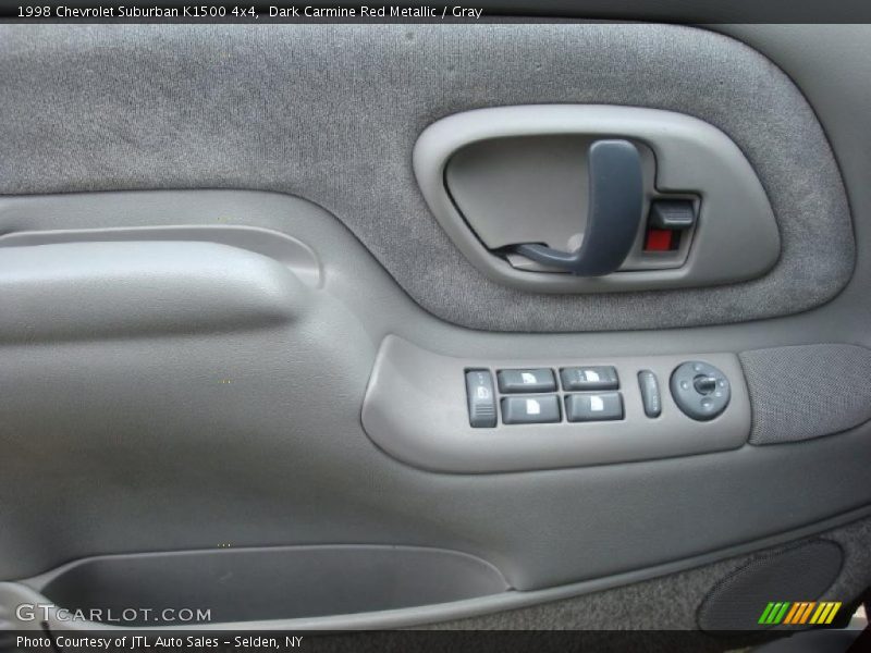 Dark Carmine Red Metallic / Gray 1998 Chevrolet Suburban K1500 4x4