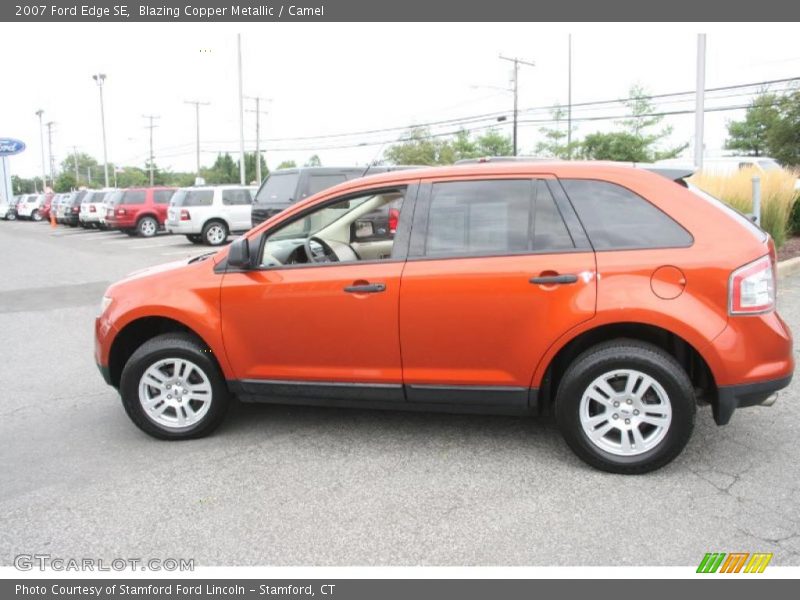 Blazing Copper Metallic / Camel 2007 Ford Edge SE