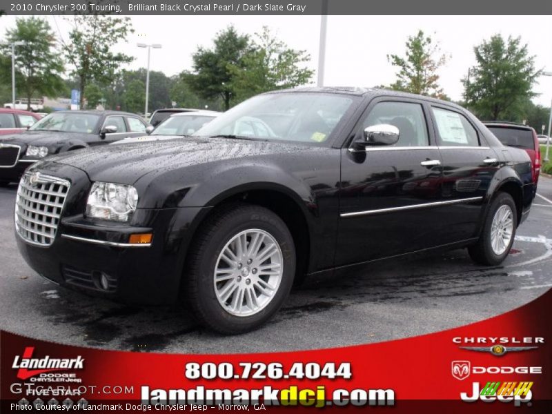 Brilliant Black Crystal Pearl / Dark Slate Gray 2010 Chrysler 300 Touring