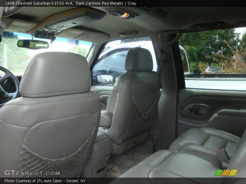 Dark Carmine Red Metallic / Gray 1998 Chevrolet Suburban K1500 4x4