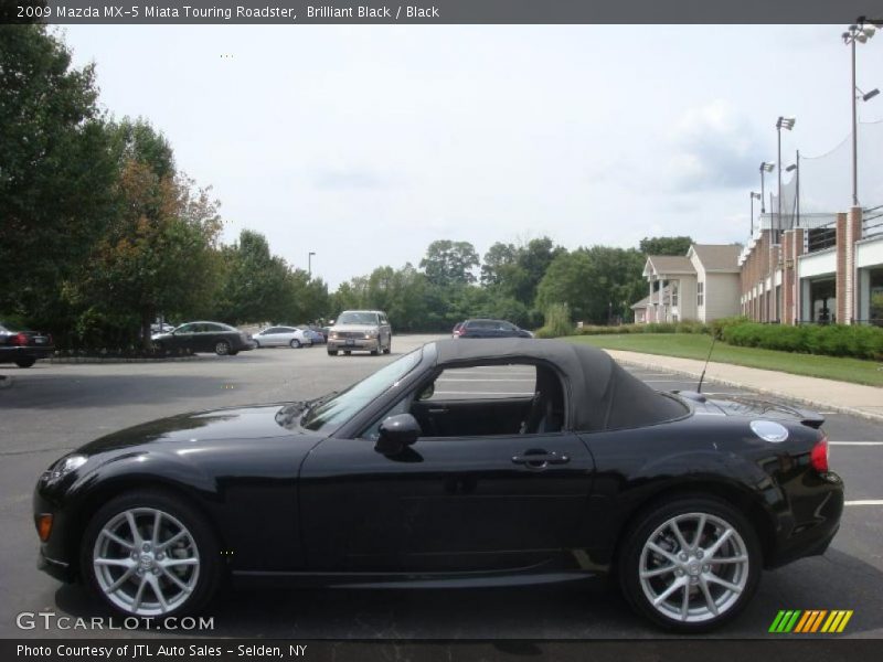 Brilliant Black / Black 2009 Mazda MX-5 Miata Touring Roadster