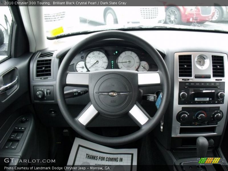 Brilliant Black Crystal Pearl / Dark Slate Gray 2010 Chrysler 300 Touring