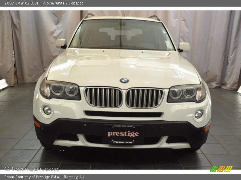 Alpine White / Tobacco 2007 BMW X3 3.0si